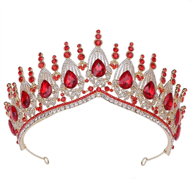 Fashion Luxury Bride Hair Beauty Pageant Crown Rhinestone Bridal Wedding Tiara And Crowns