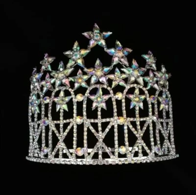 Crystal Rhinestone Star  Pageant  Crowns